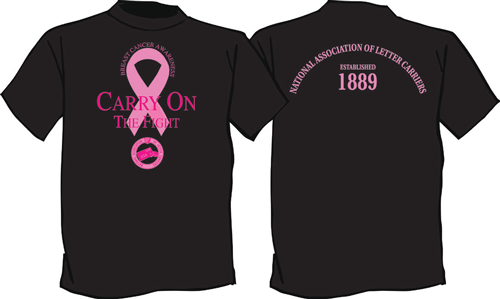 Breast cancer awareness T-shirt | National Association of Letter ...